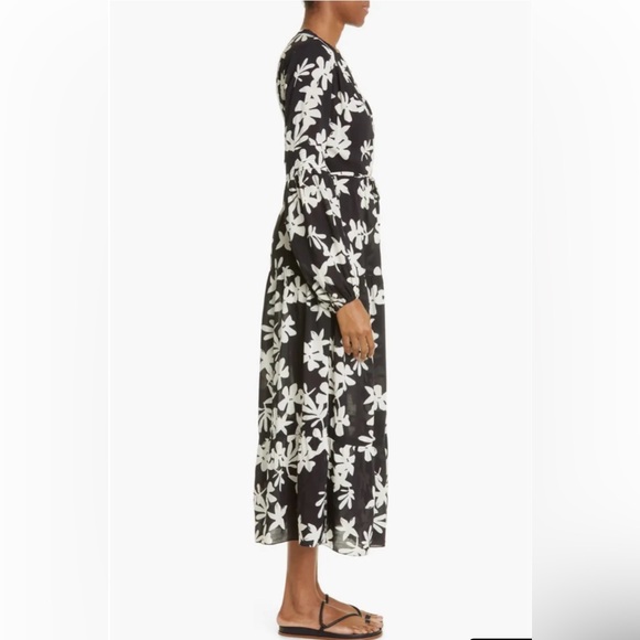 NWOT Lemlem Sea Floral Long Sleeve Shirtdress - Picture 4 of 16